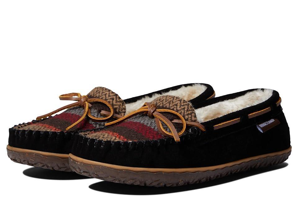 Minnetonka Womens Tilia Suede Chevron Stripe Moccasins Product Image