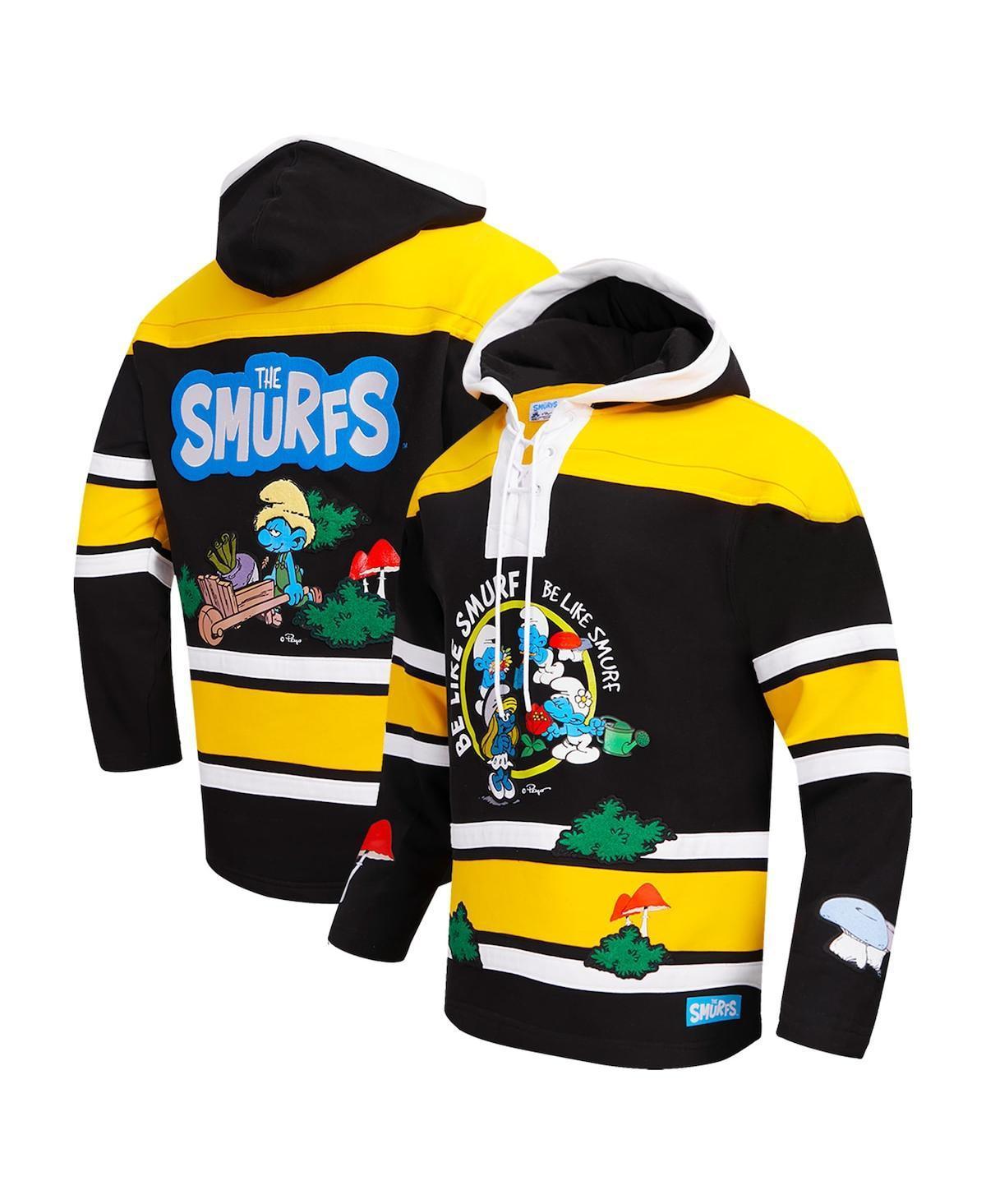 Mens Freeze Max Black The Smurfs Hockey Pullover Hoodie Product Image