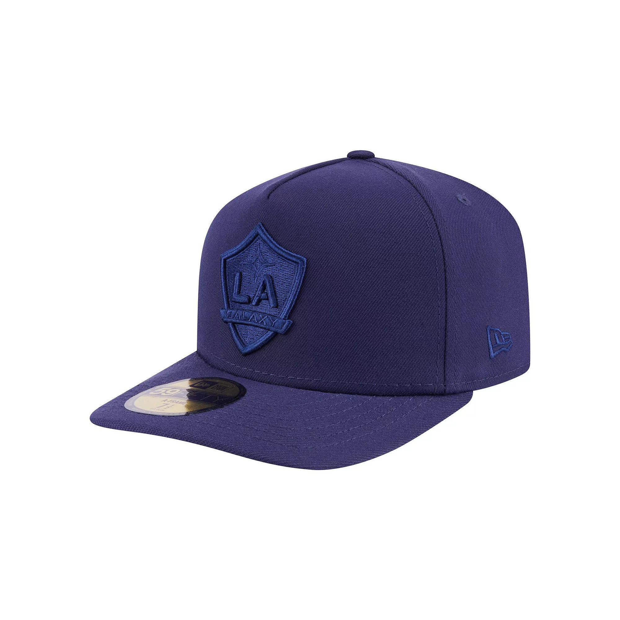 Men's New Era Navy LA Galaxy Color Pack A-Frame 59FIFTY Fitted Hat,  Product Image