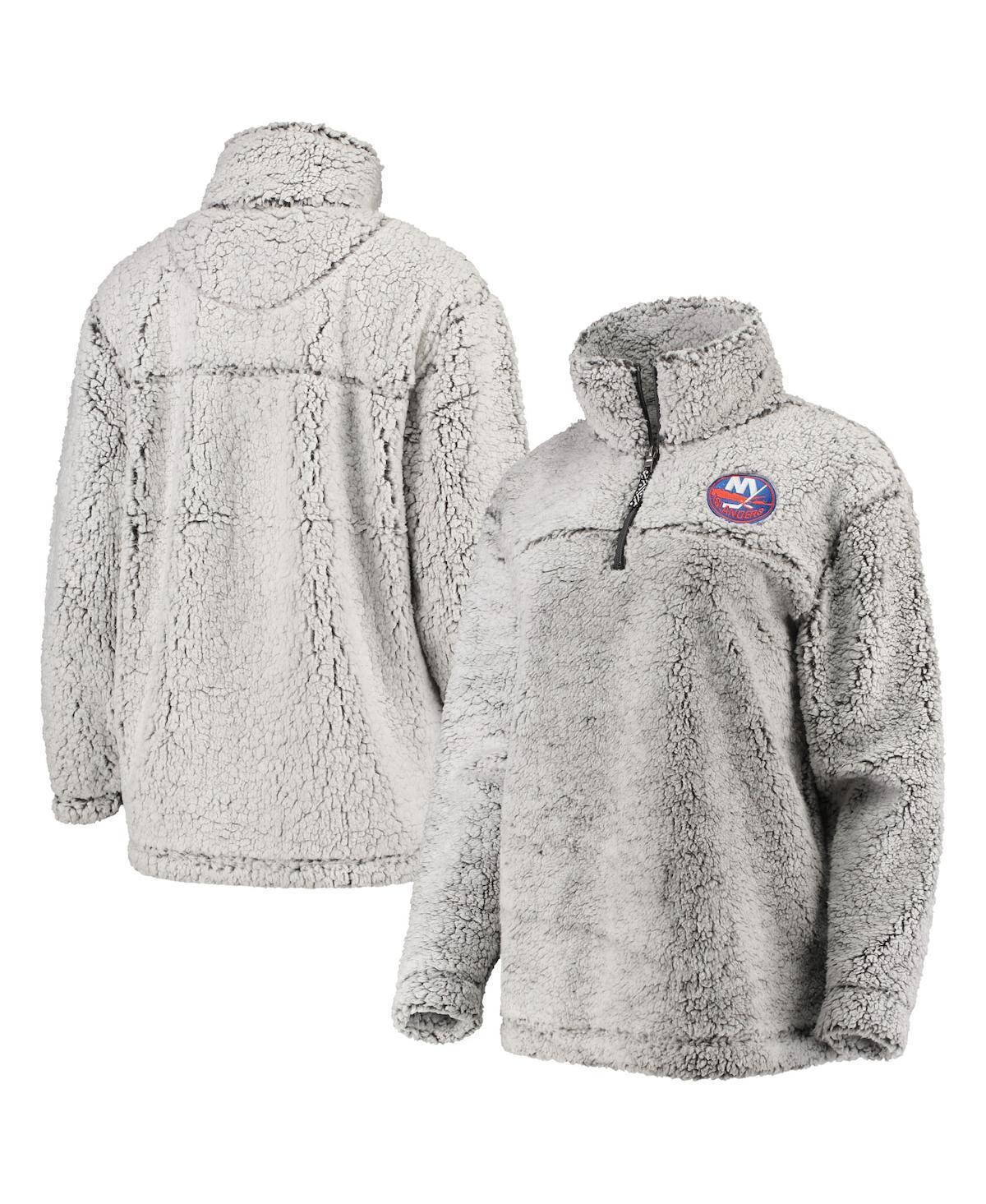 Womens G-III 4Her by Carl Banks Gray Dallas Stars Sherpa Quarter-Zip Pullover Jacket Product Image