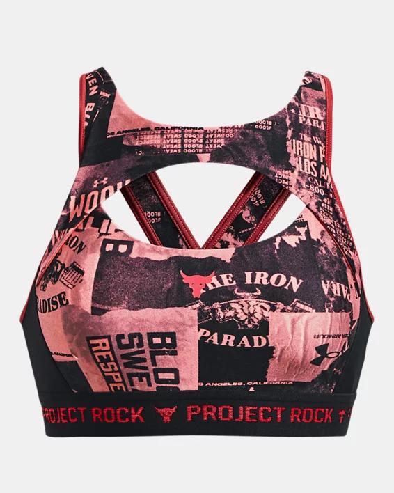 Women's Project Rock Crossback Printed Sports Bra Product Image