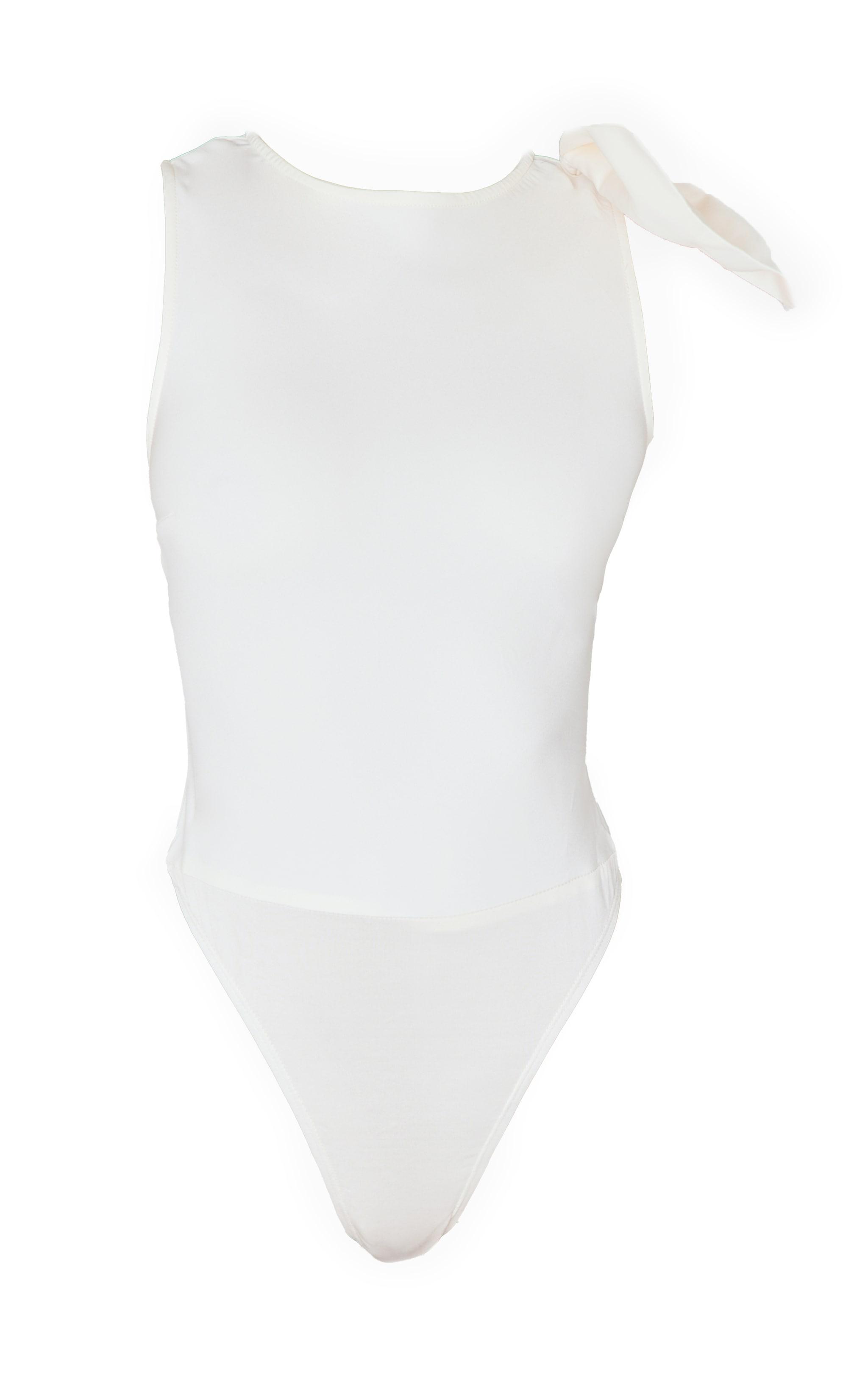 Petite Cream Bow Detail Bodysuit Product Image