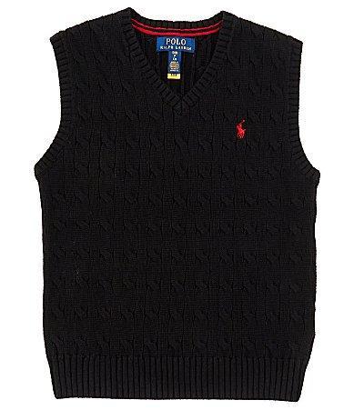 Polo Ralph Lauren Big Boys 8-20 Sleeveless Cable Product Image