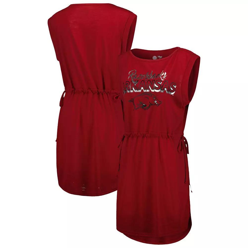 Women's G-III 4Her by Carl Banks Cardinal Arkansas Razorbacks GOAT Swimsuit Cover-Up Dress,  Product Image
