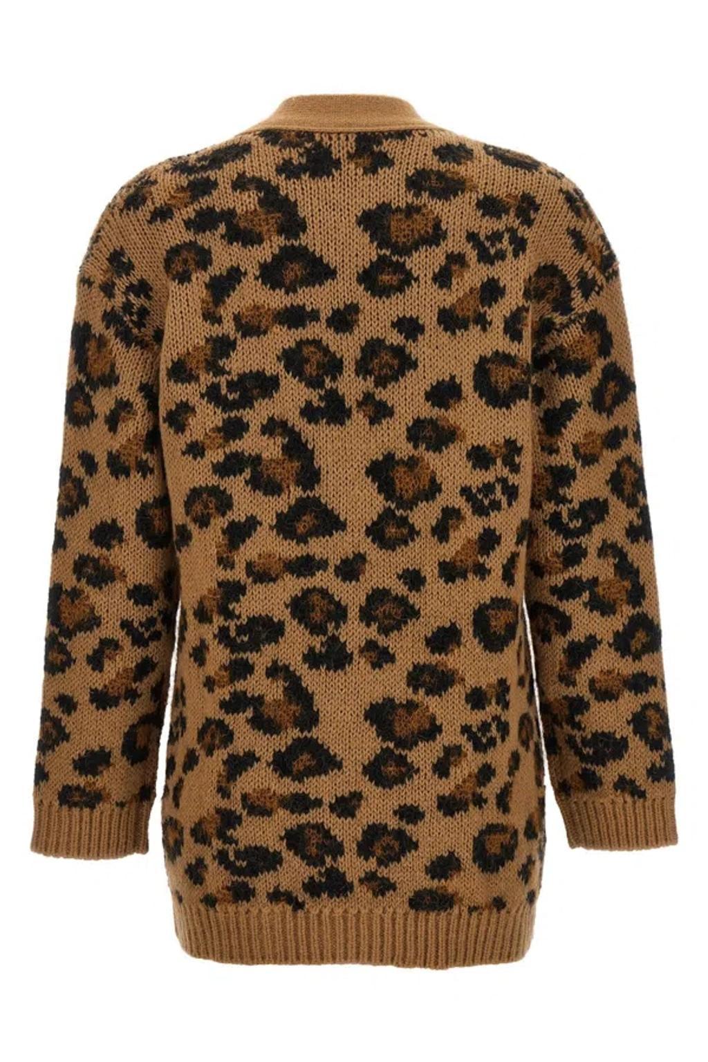 VALENTINO Garavani  Animalier Cardigan In Animal Print Product Image