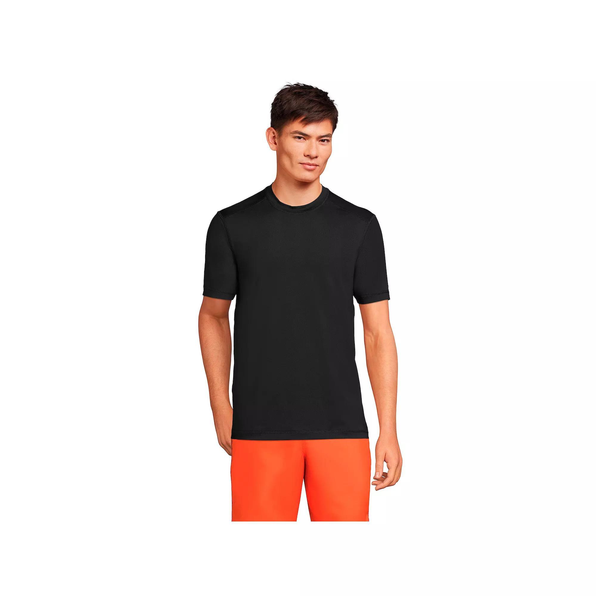 Men's Lands' End UPF 50 Short Sleeve Swim Shirt,  Product Image