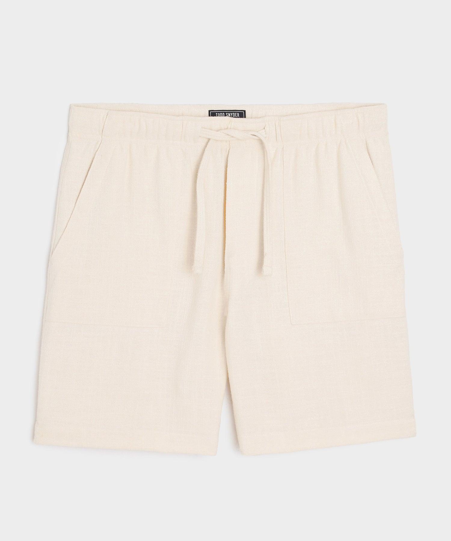 7" Textured Cotton Beach Short Product Image