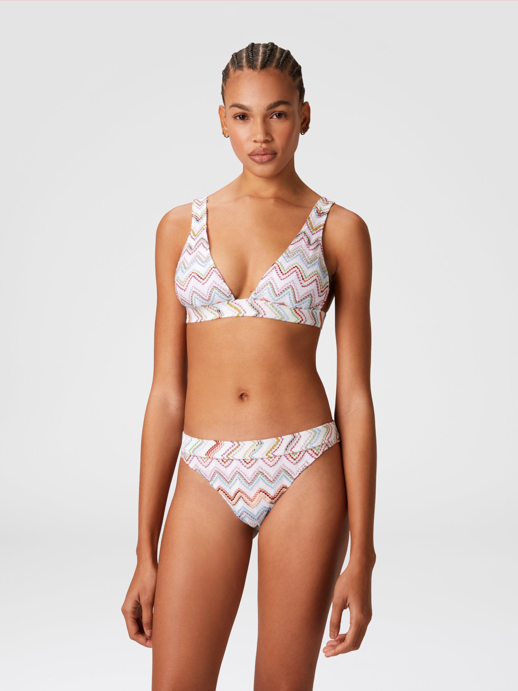 3D lamé zigzag bikini Product Image