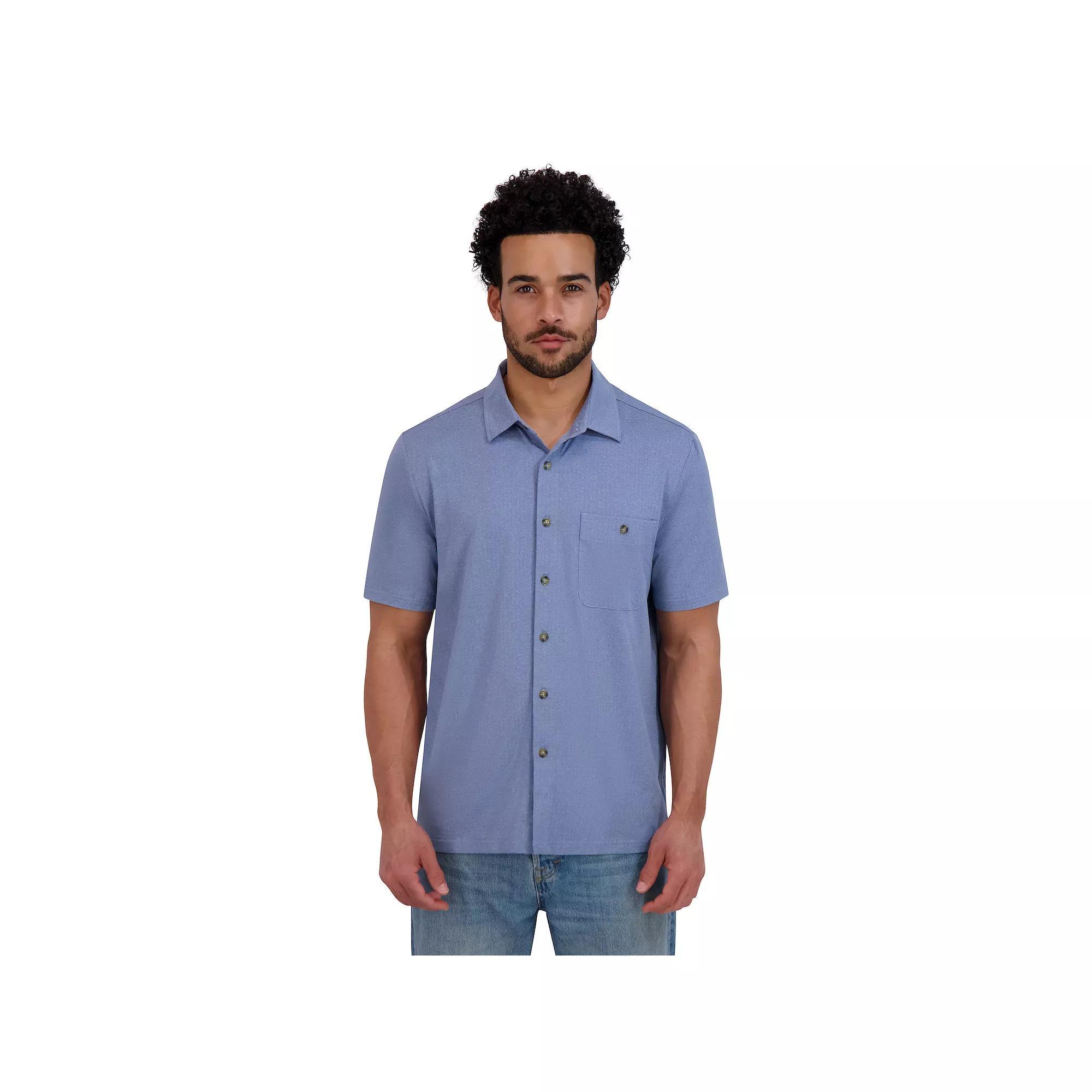 Men's ZeroXposur Lightweight One Pocket Button-Up Shirt, Size: XXL, Blue Product Image