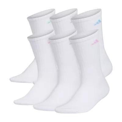 adidas Cushioned 6 Pair Crew Socks Womens Product Image