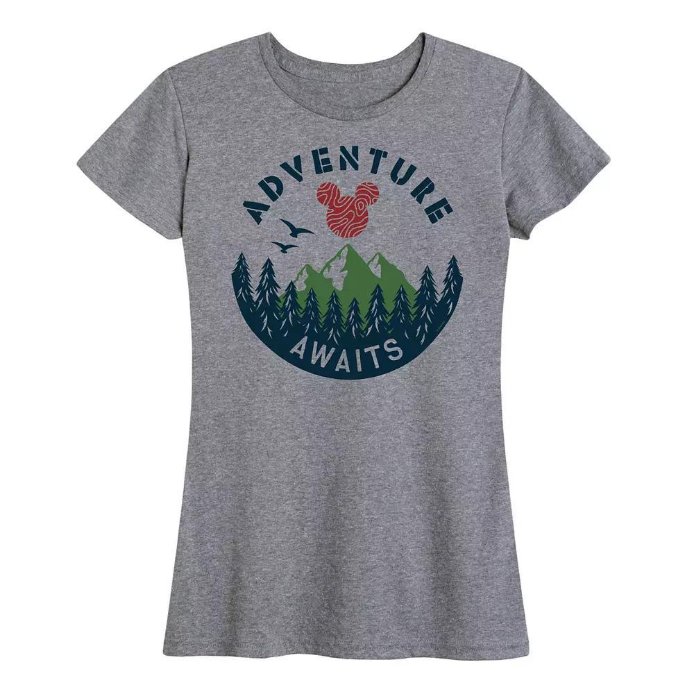 Disney's Mickey Mouse Women's Adventure Awaits Graphic Tee,  Product Image