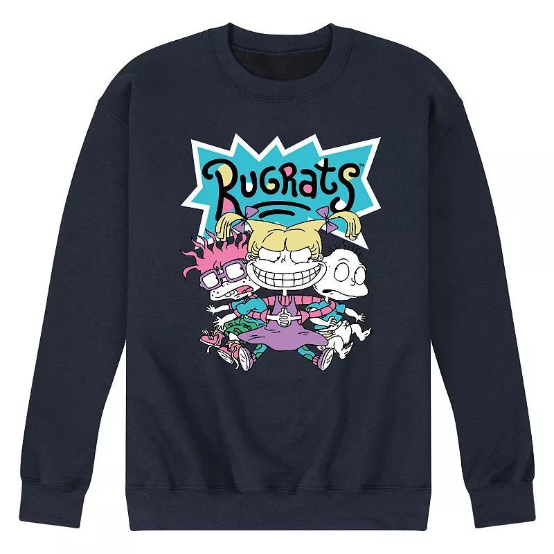 Mens Rugrats Squad Fleece Sweatshirt Blue Product Image