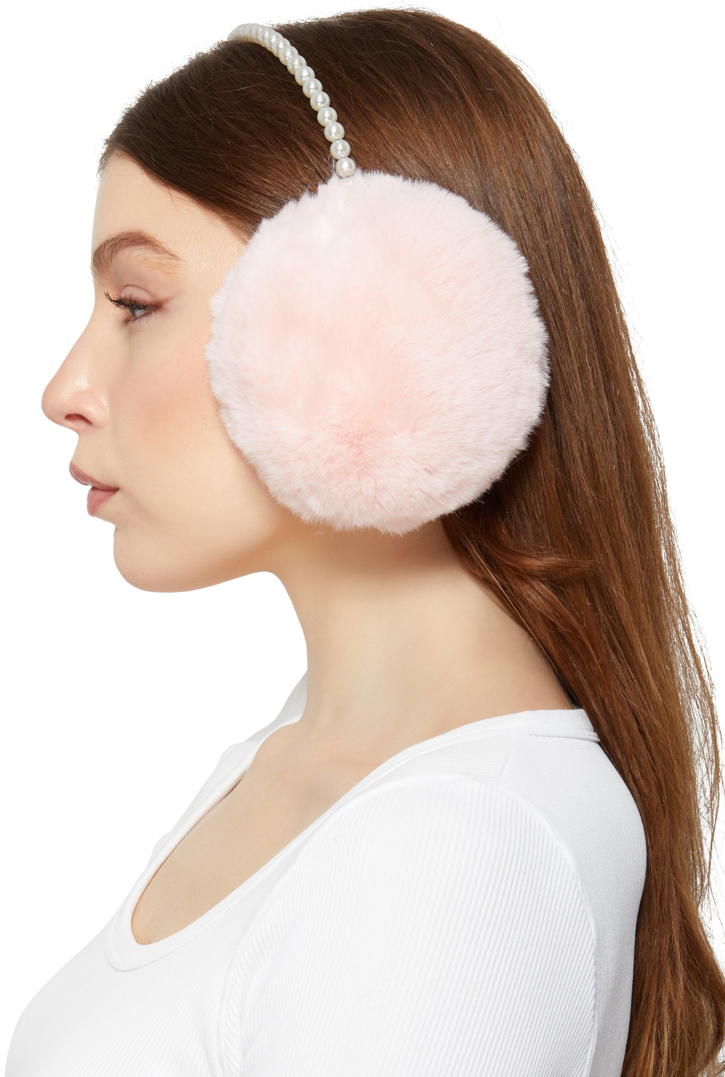 Womens Faux Pearl Earmuffs Product Image