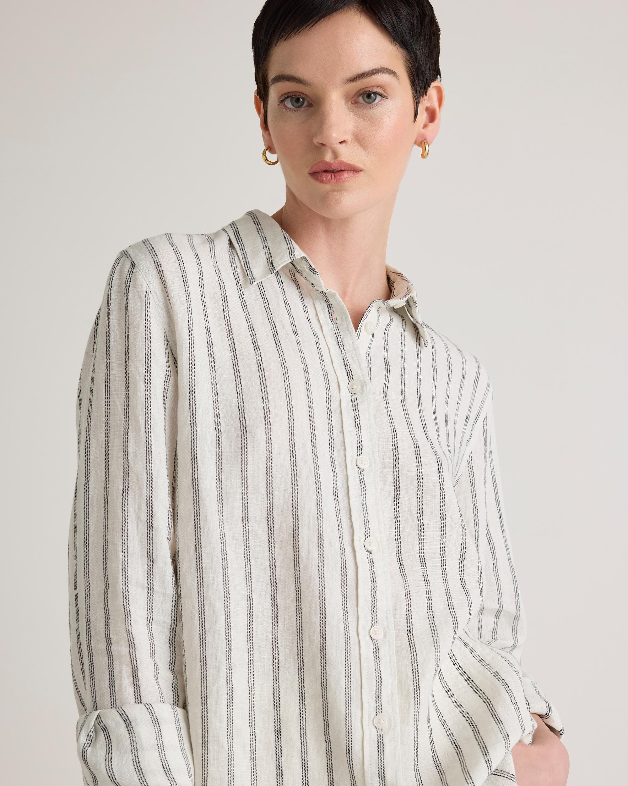 Quince | Women's 100% European Linen Long Sleeve Shirt Product Image