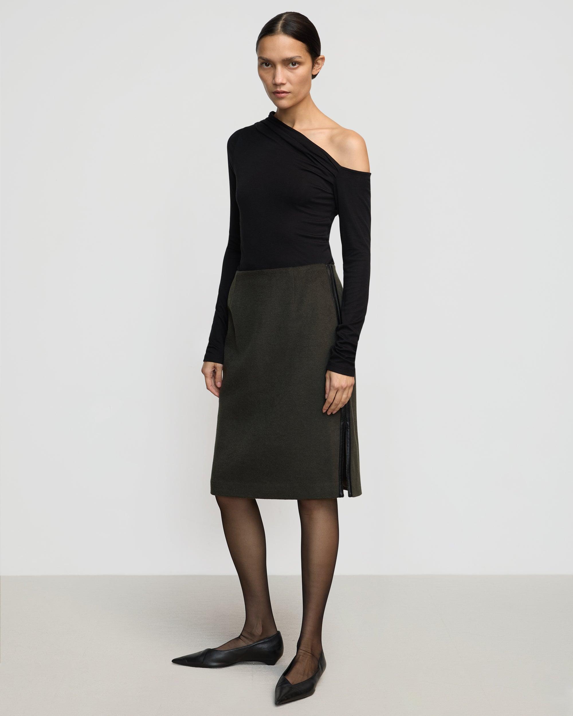 Ayra Tencel-Wool Off-Shoulder Tee Product Image