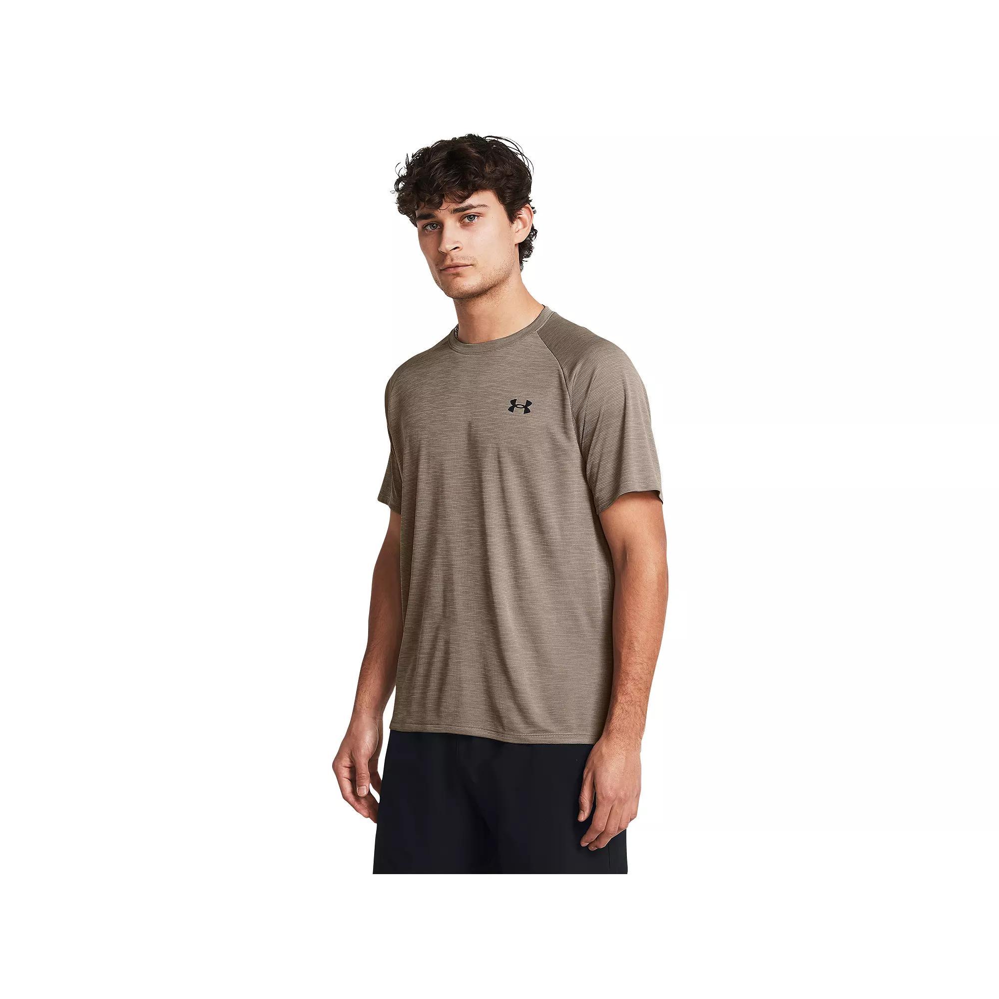 Big & Tall Under Armour Tech™ Textured Short Sleeve Tee, Men's, Size: 3XL Tall, Brown Dusk Product Image