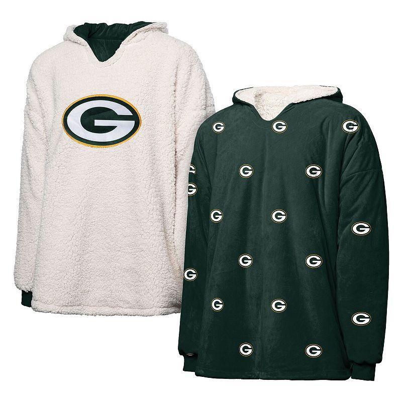 FOCO Bay Packers Repeat Print Reversible Hoodeez, Womens Product Image