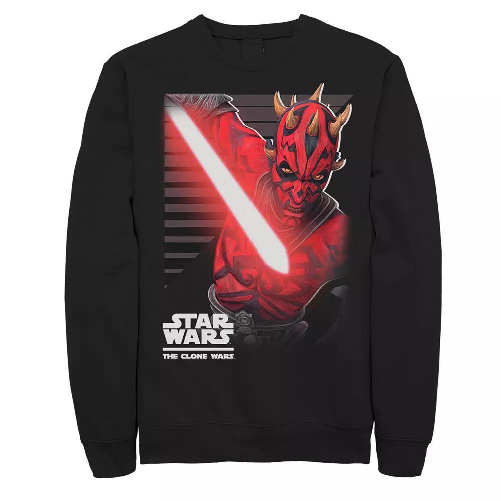 Men's Star Wars Clone Wars Maul Strikes Sweatshirt, Size: XXL, Black Product Image