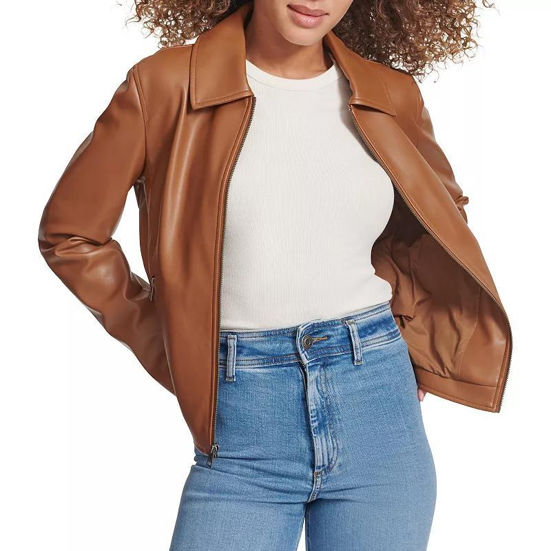 Women's Levi's® Faux-Leather Jacket with Laydown Collar,  Product Image
