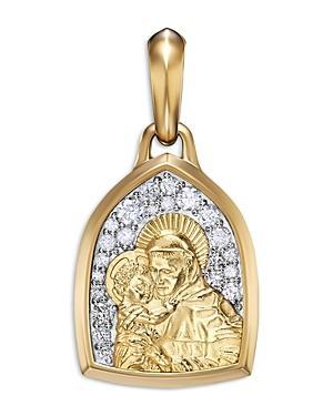 David Yurman 18K Yellow Gold St. Anthony Amulet with Pave Diamonds Product Image