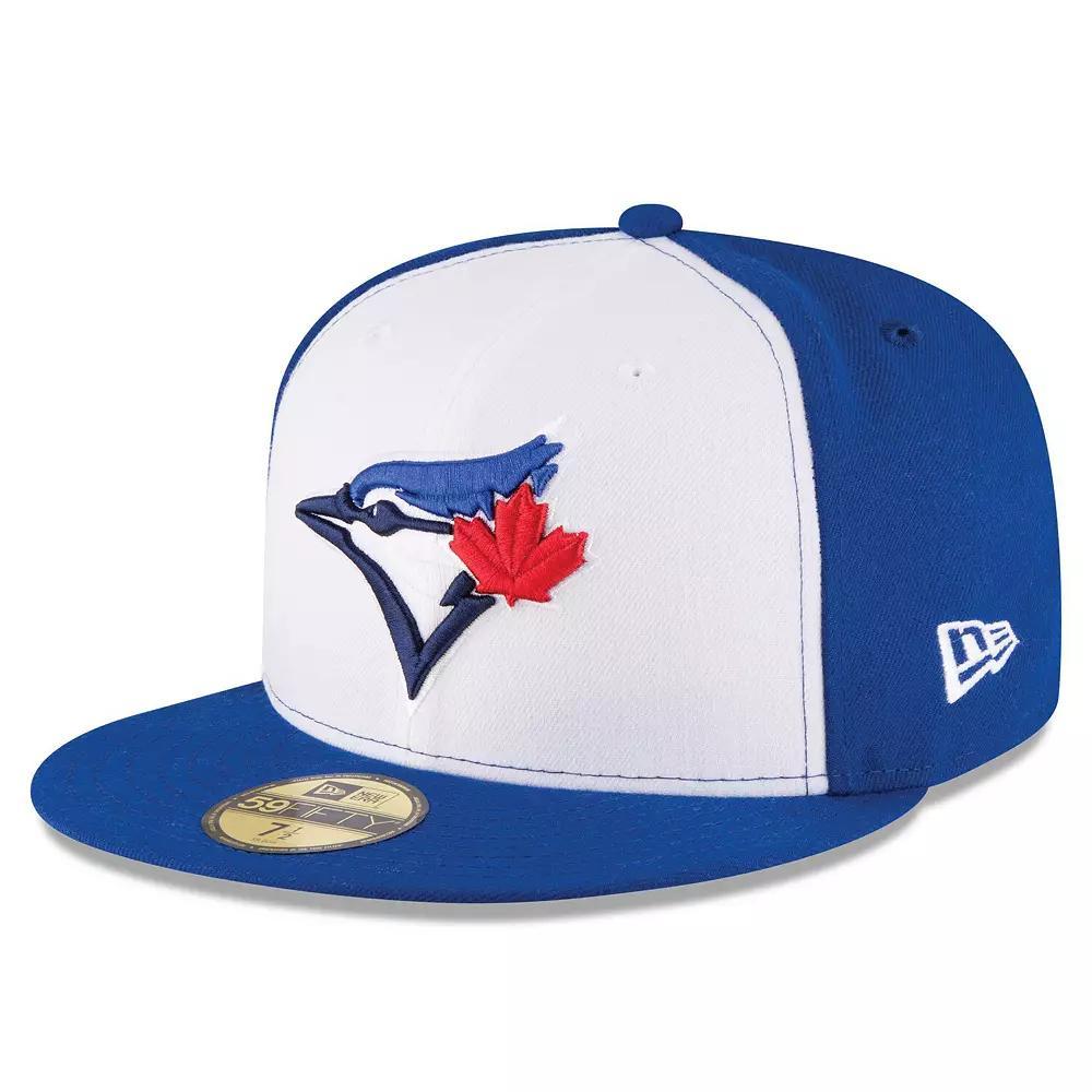 Mens New Era White/Royal Toronto Blue Jays 2017 Authentic Collection On-Field 59FIFTY Fitted Hat Product Image
