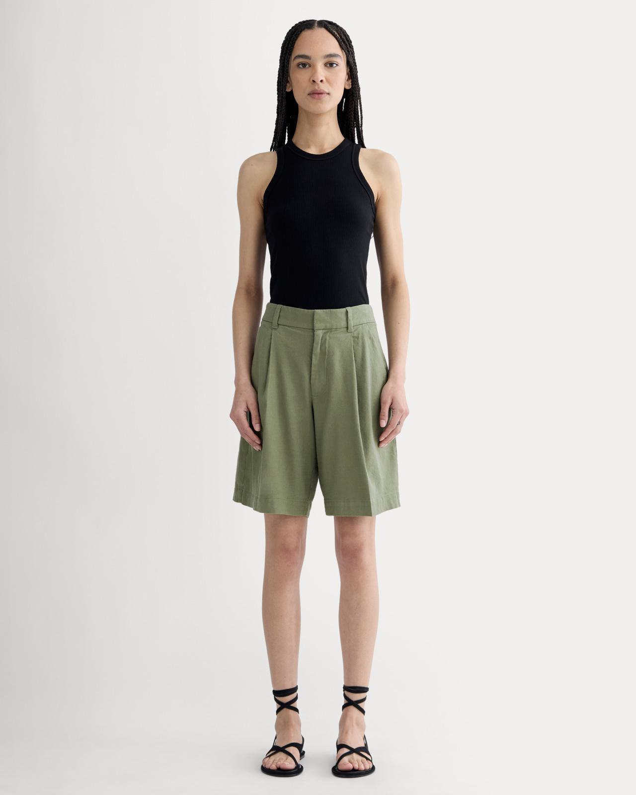 Womens Pleated Short in Stretch Linen by Everlane Product Image
