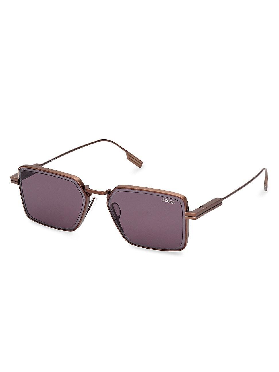 Men's EZ0243M Metal Rectangle Sunglasses Product Image