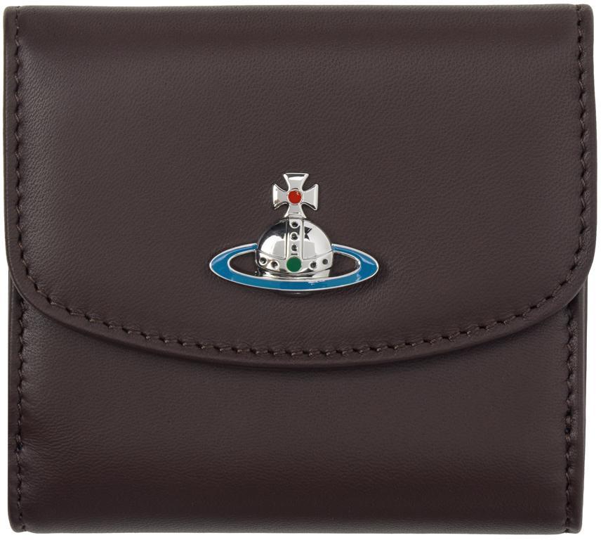 VIVIENNE WESTWOOD Brown Small Wallet In Aw24-d408 Product Image