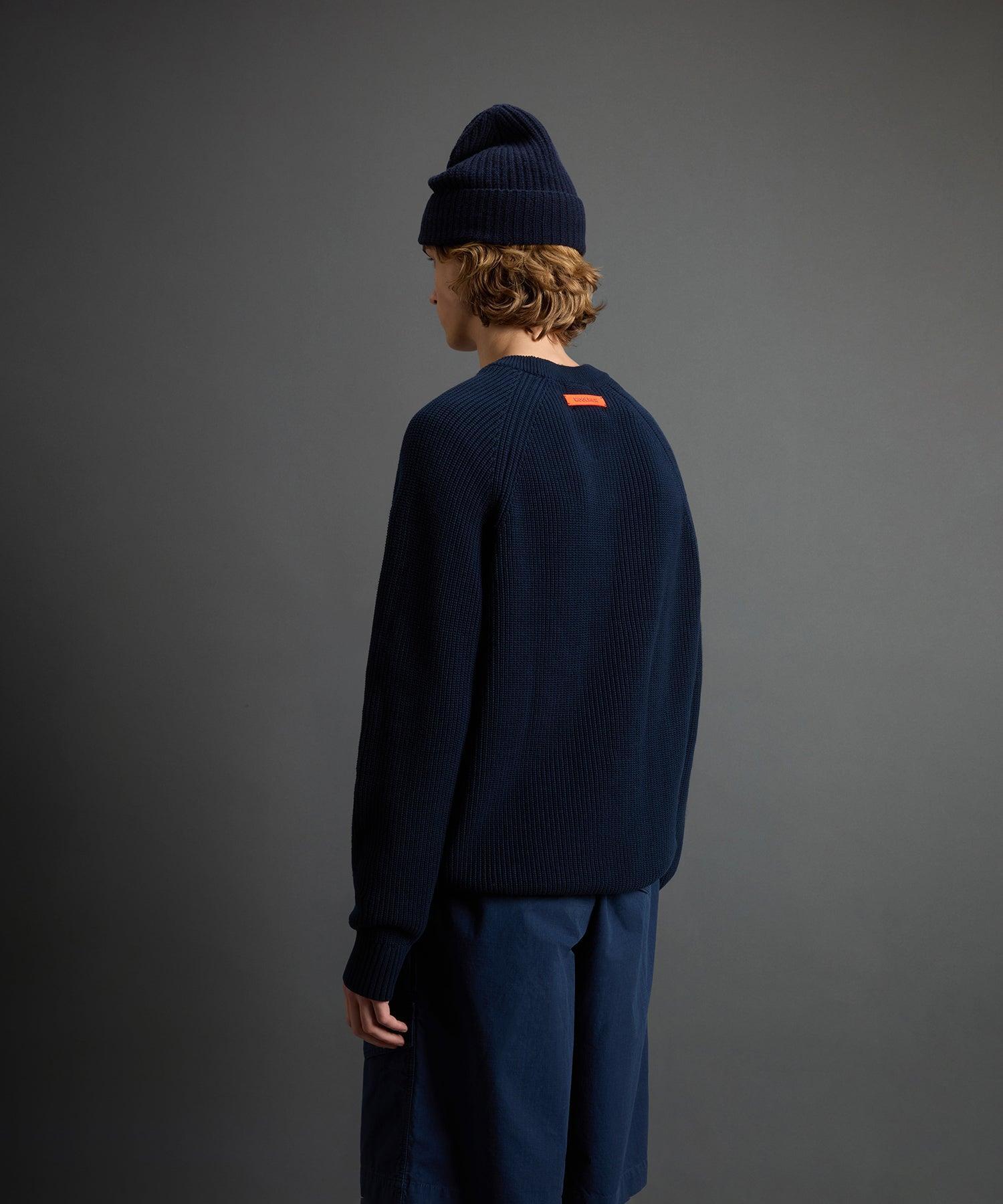 Todd Snyder x Woolrich Cotton Crewneck in Navy Product Image