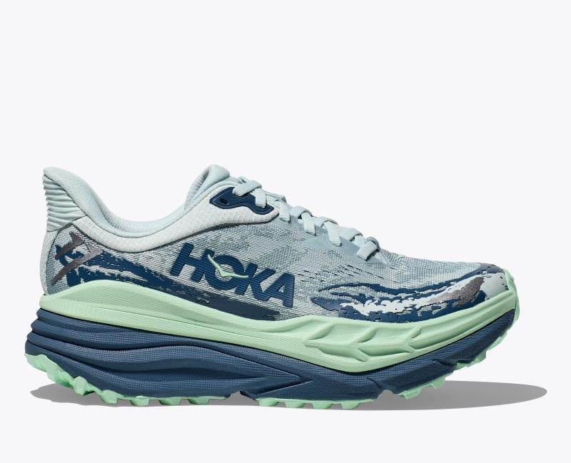 HOKA Womens Stinson 7 Shoes in Electric Aqua/Oceanic, Size 9 Product Image