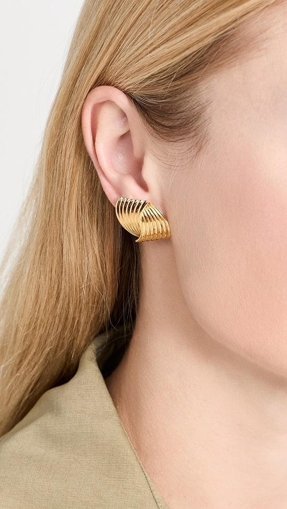 Aureum Vienna Textured Intersecting Earrings | Shopbop Product Image