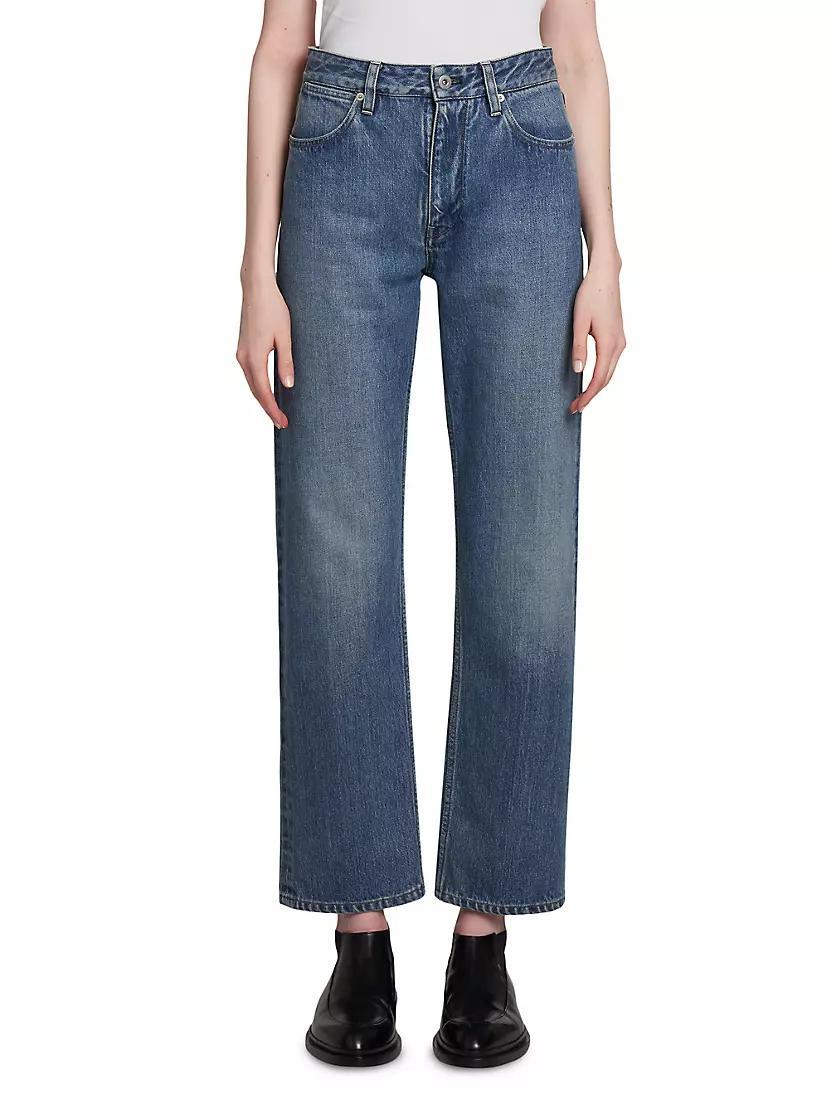 Slim-Fit Crop Jeans Product Image