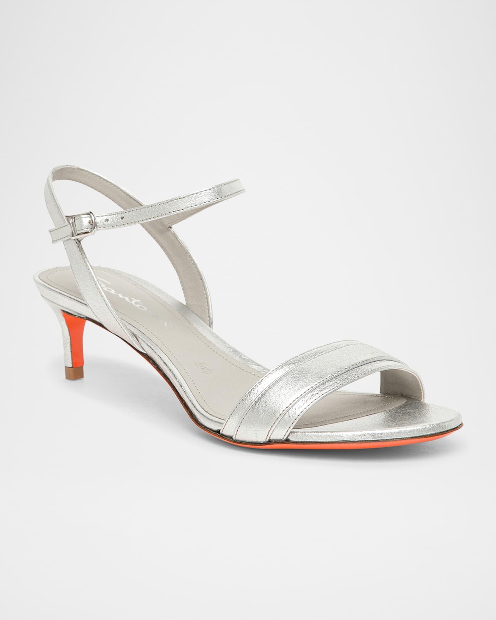Sirolo Metallic Ankle-Strap Sandals Product Image