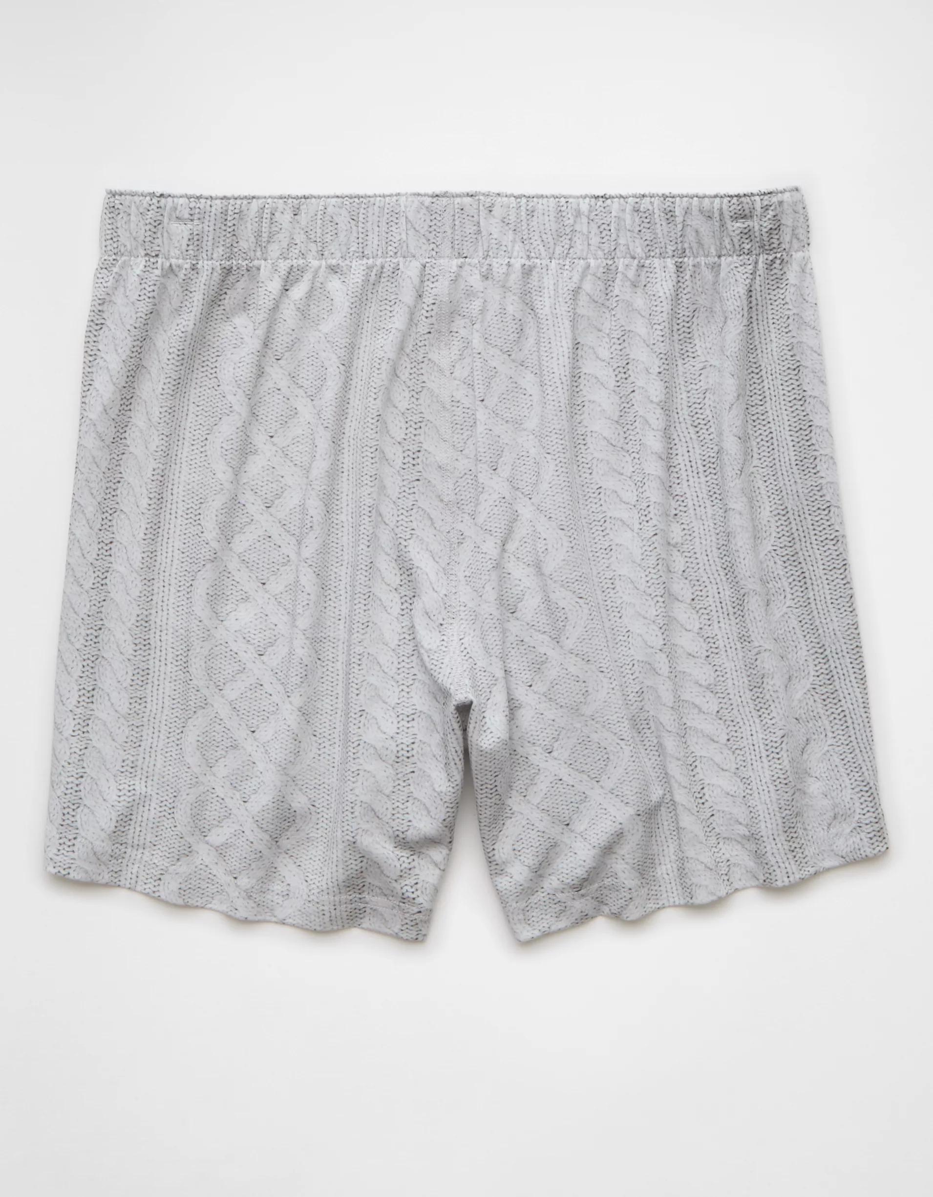 AEO Floral Slim Knit Ultra Soft Boxer Short Product Image