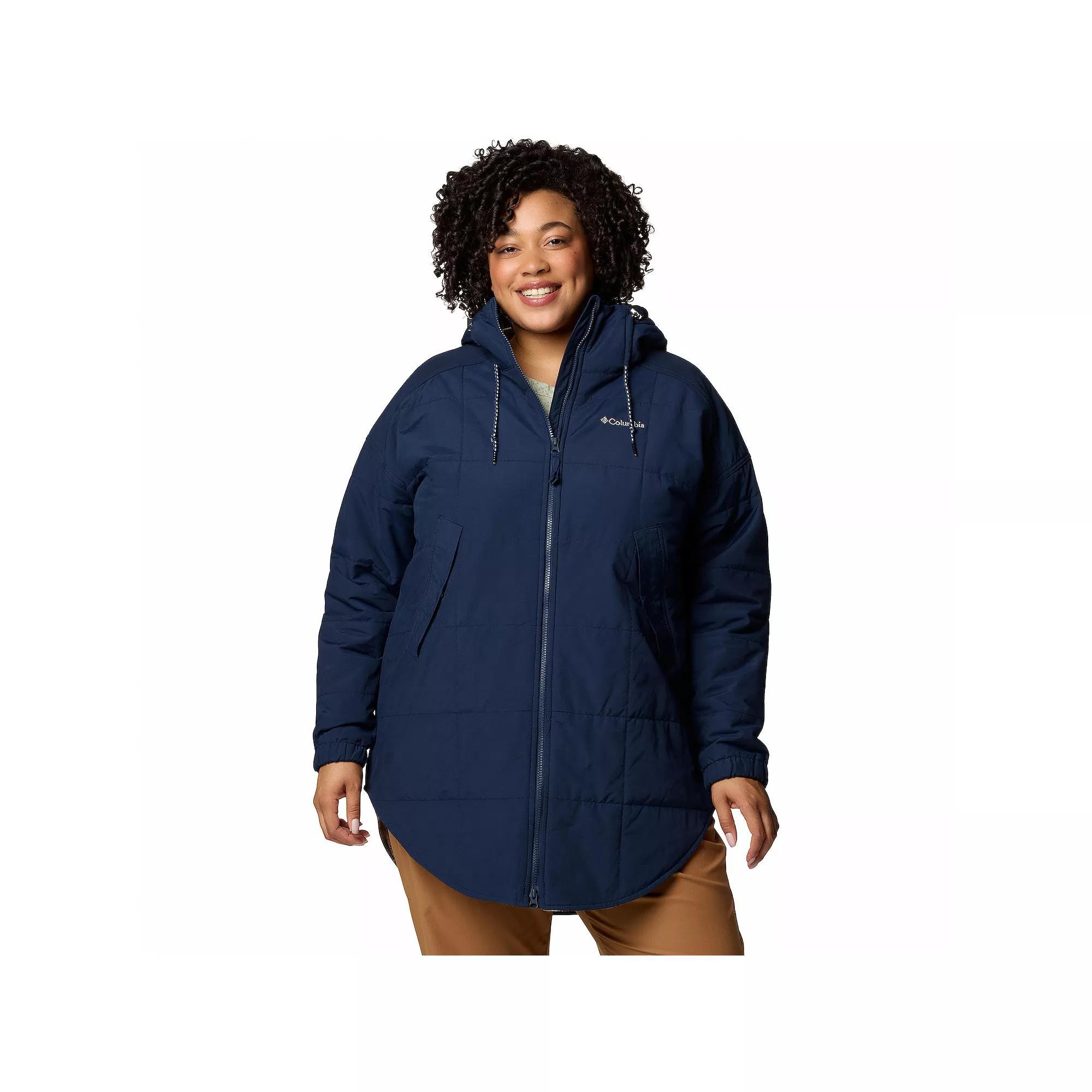 Plus Size Columbia Chatfield Hill II Parka Jacket, Women's, Size: 2XL, Collegiate Blue Product Image