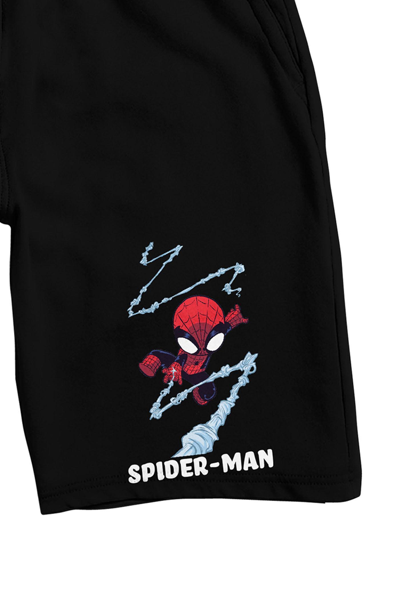 Men's Marvel Universe Chibi Spider-Man Sweat Shorts Product Image