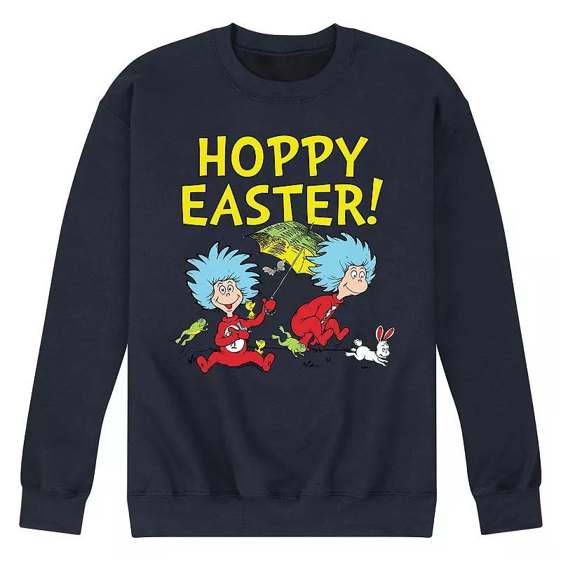 Mens Dr. Seuss Hoppy Easter Sweatshirt Blue Product Image