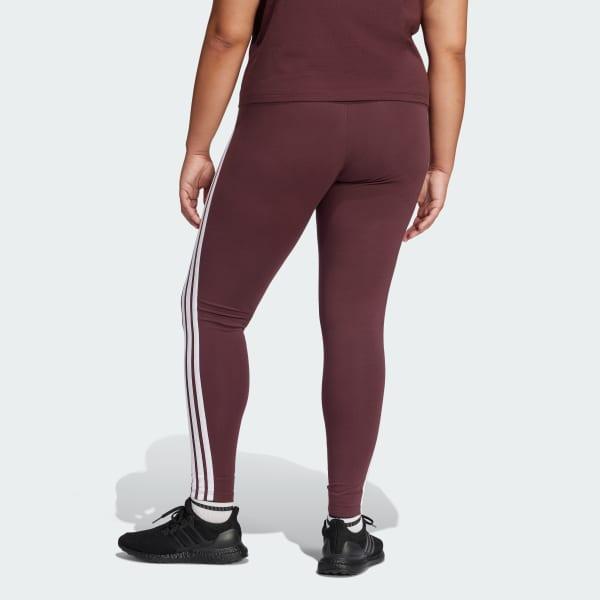 Essentials 3-Stripes Cotton Leggings (Plus Size) Product Image