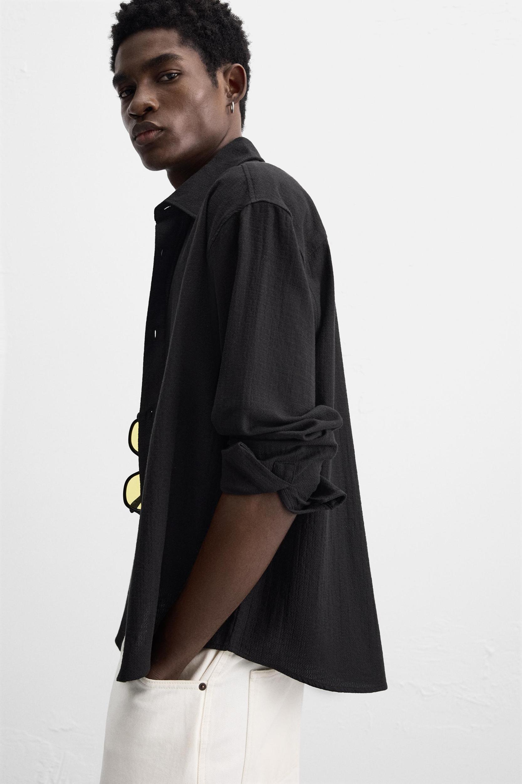 TEXTURED JACQUARD SHIRT Product Image