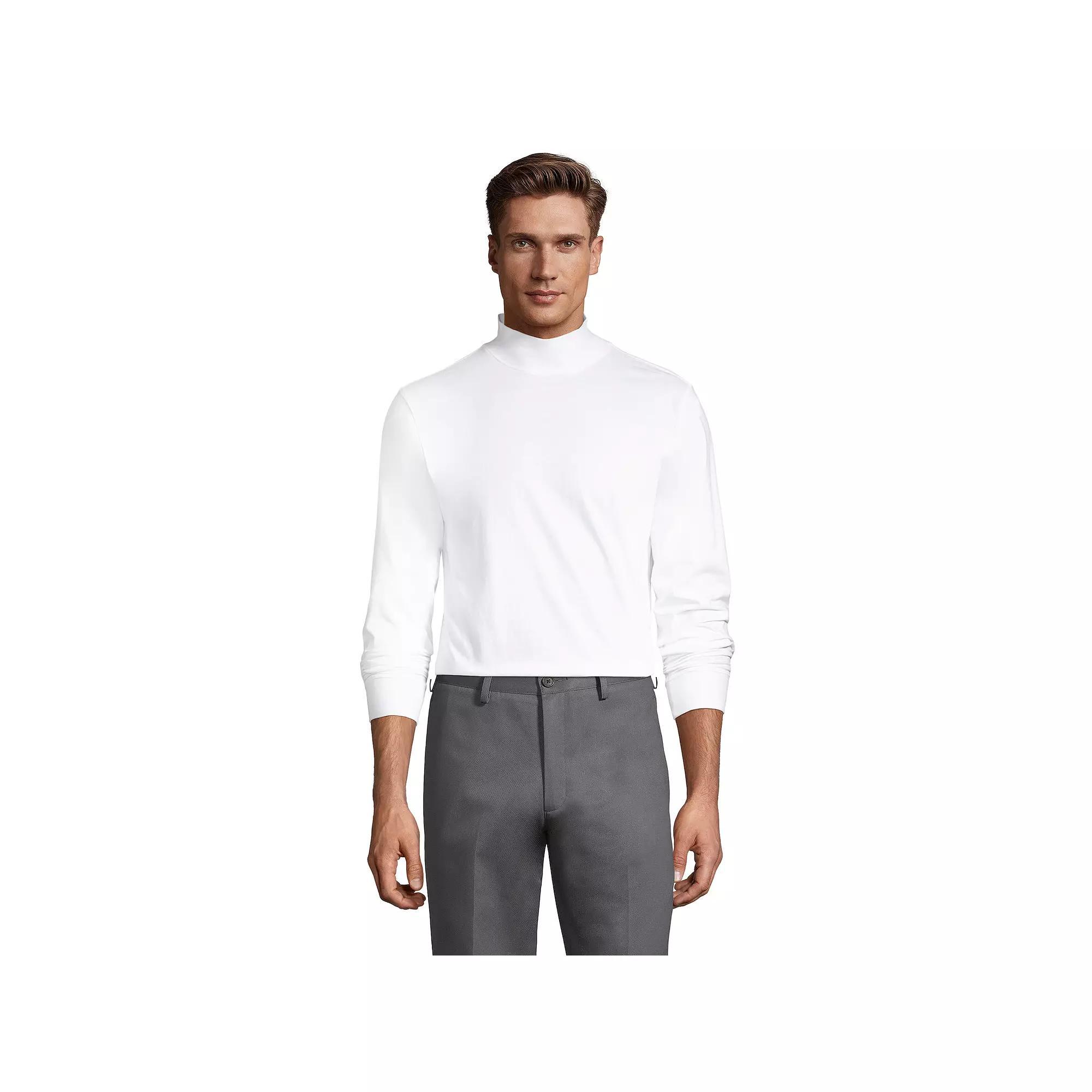 Big & Tall Lands' End Super-T Classic-Fit Mock Turtleneck, Men's,  Product Image