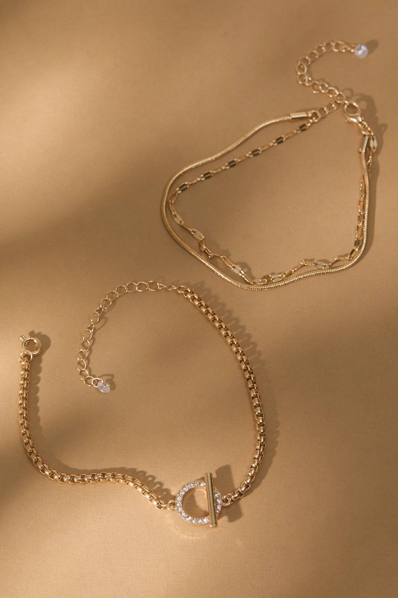 Lily Toggle Chain Bracelet Set Product Image