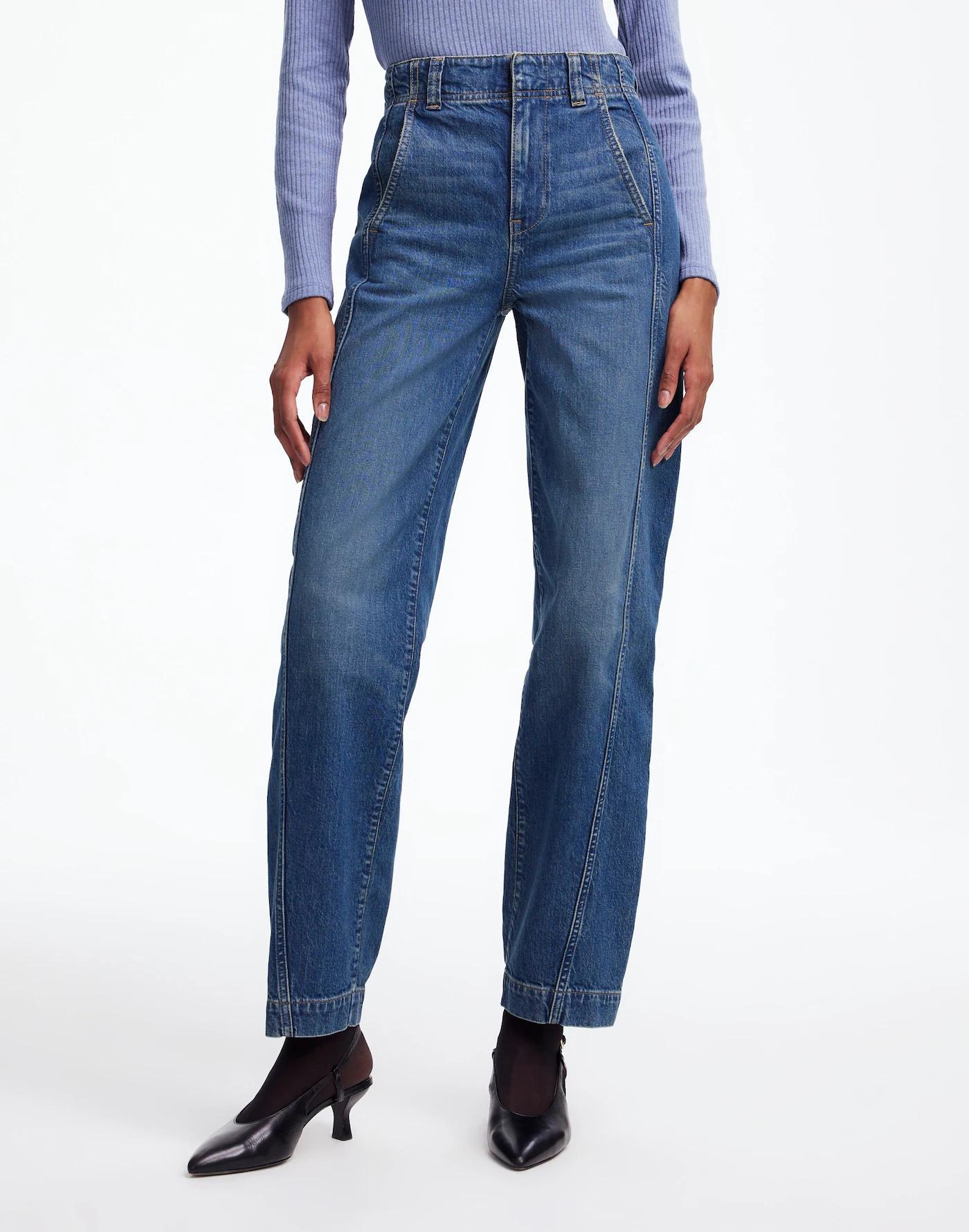 Tall Tapered Denim Trousers Product Image