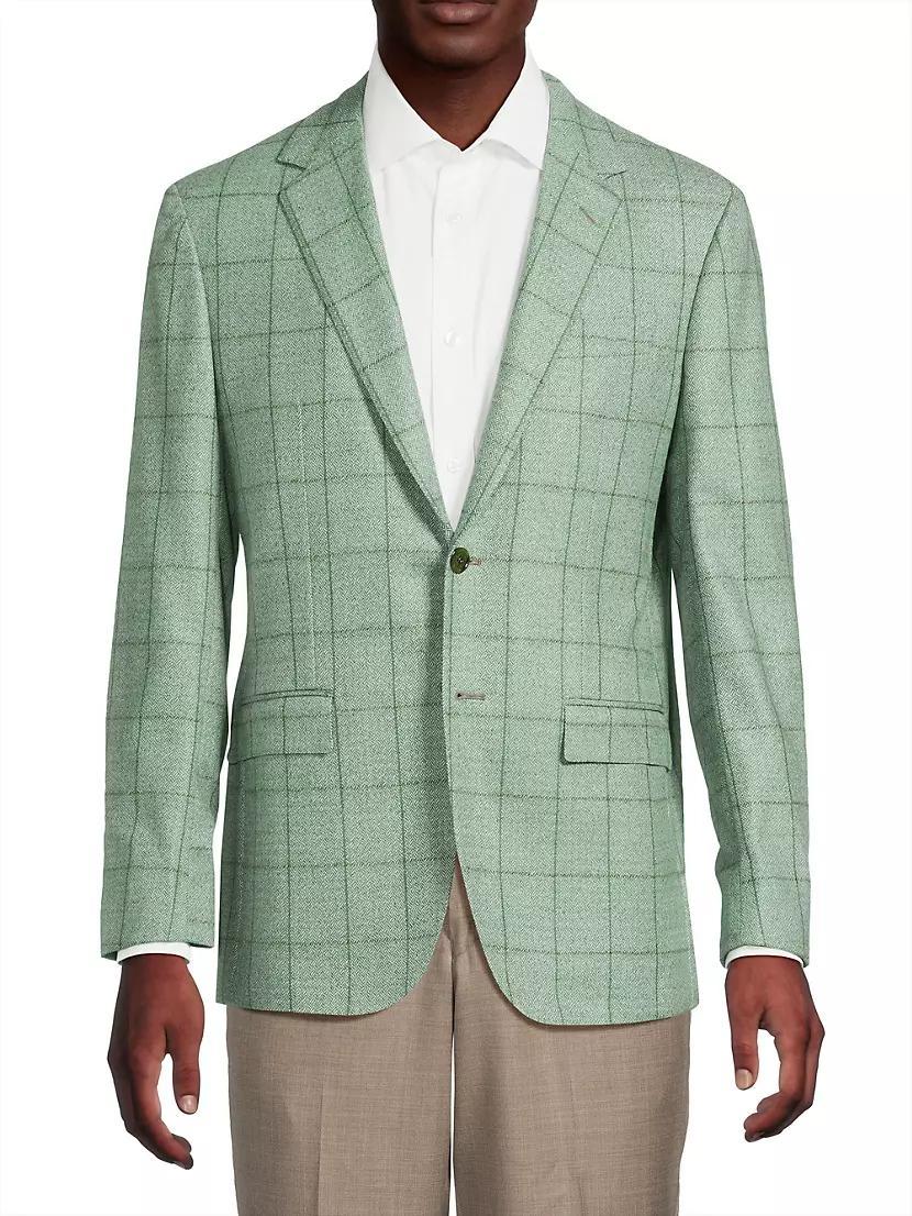 Windowpane Wool Sport Jacket Product Image