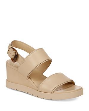 Vince Womens Roma Leather Wedge Sandals Product Image