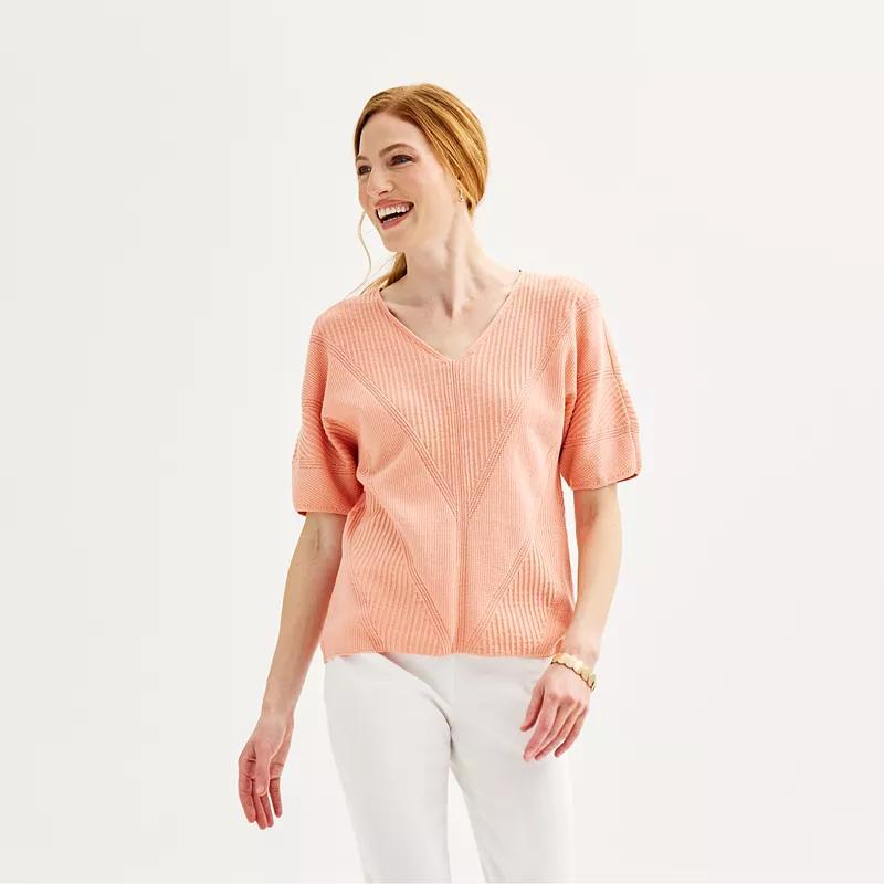 Womens Croft & Barrow V-Neck Sweater Product Image