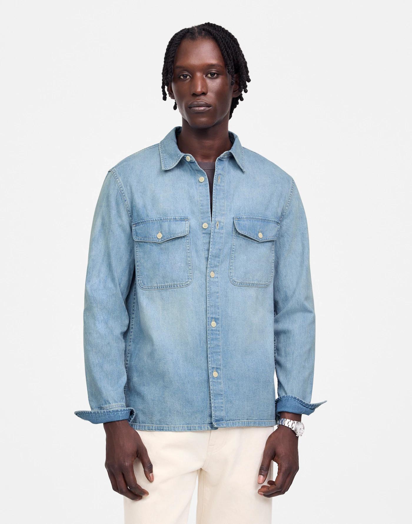 Work Shirt in Japanese Denim Product Image