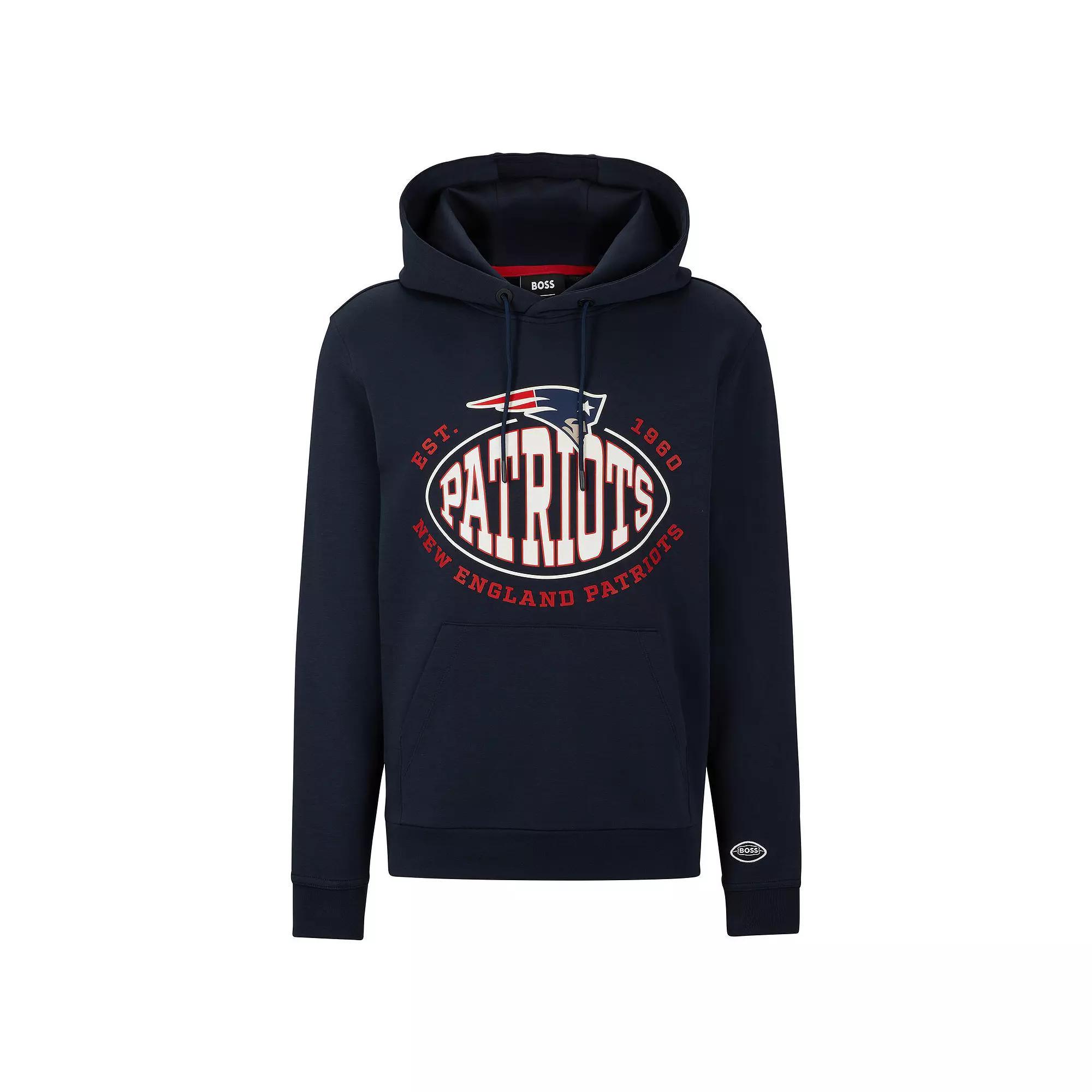 Men's BOSS X NFL White Denver Broncos Touchback Pullover Hoodie,  Product Image