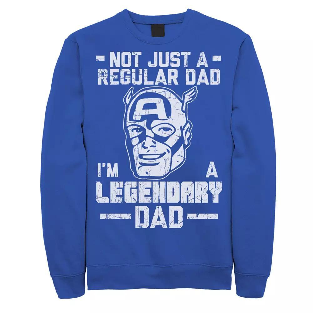 Men's Marvel Captain America Father's Day Regular Sweatshirt,  Product Image