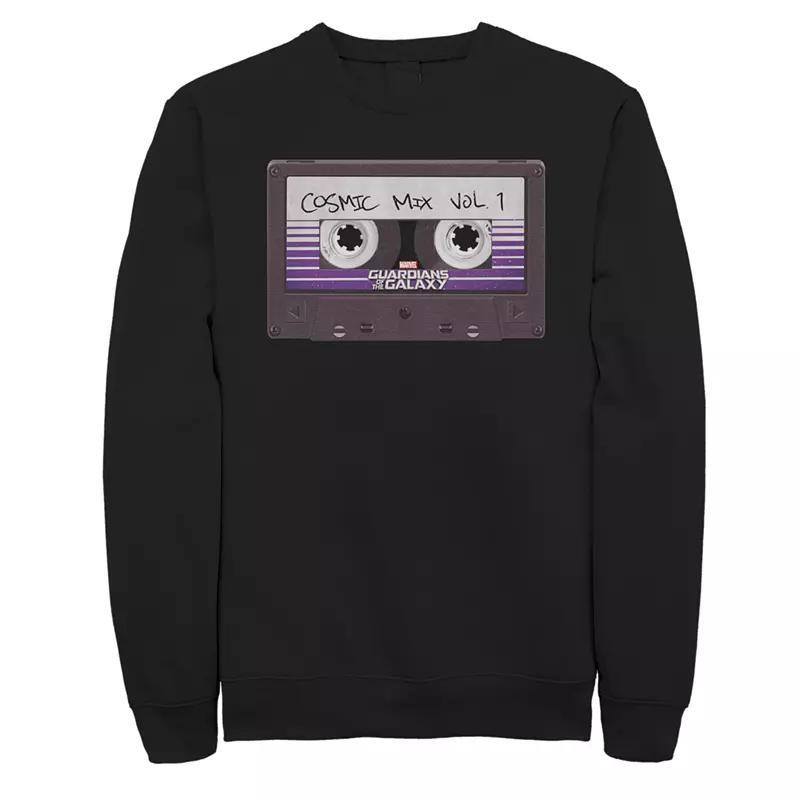 Men's Marvel Guardians Of The Galaxy Cosmic Mix Tape Sweatshirt, Size: XL, Black Product Image