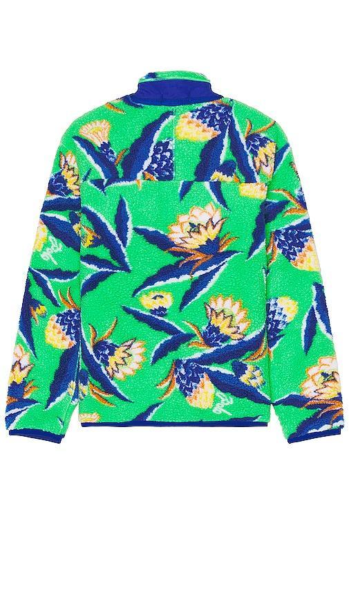 Polo Ralph Lauren Hi Pile Zip Sweater in Bonheur Floral & Jadite - Green. Size XL/1X (also in ). Product Image